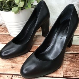 Banana Republic Black Chunky High Heels Pumps